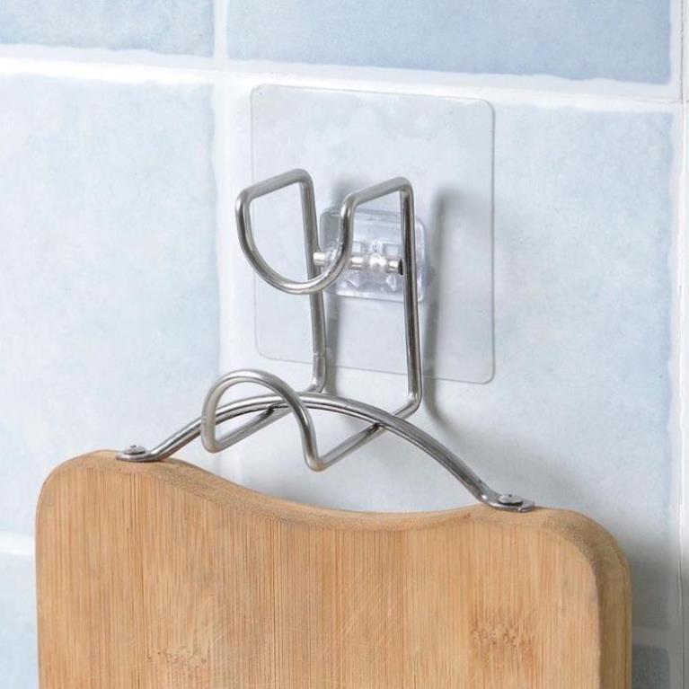 MÓC TREO INOX DÁN TƯỜNG TREO CHẬU - ĐỒ NHÀ TẮM TIỆN LỢI