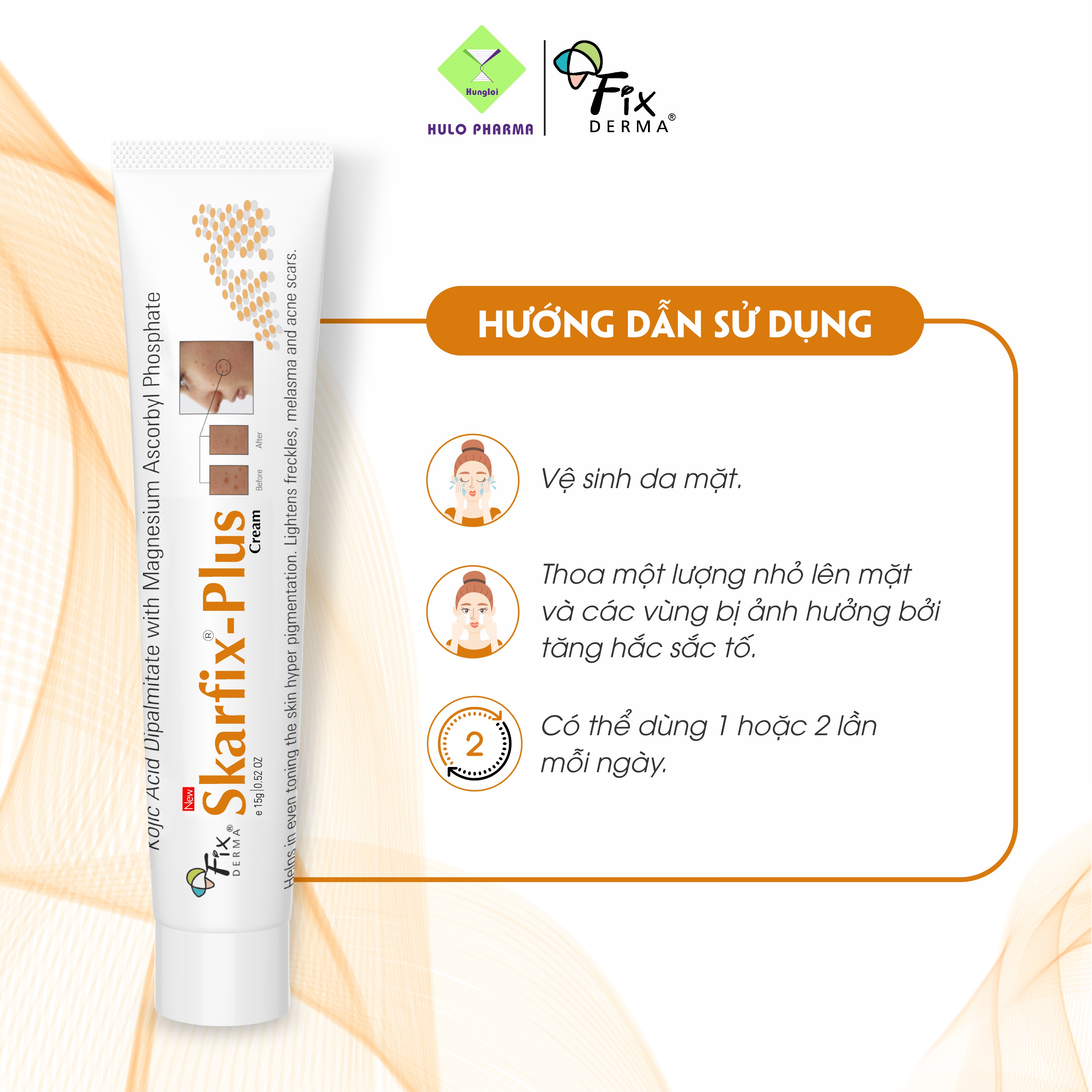 Kem sáng da Fixderma Skarfix Plus Cream (15g)