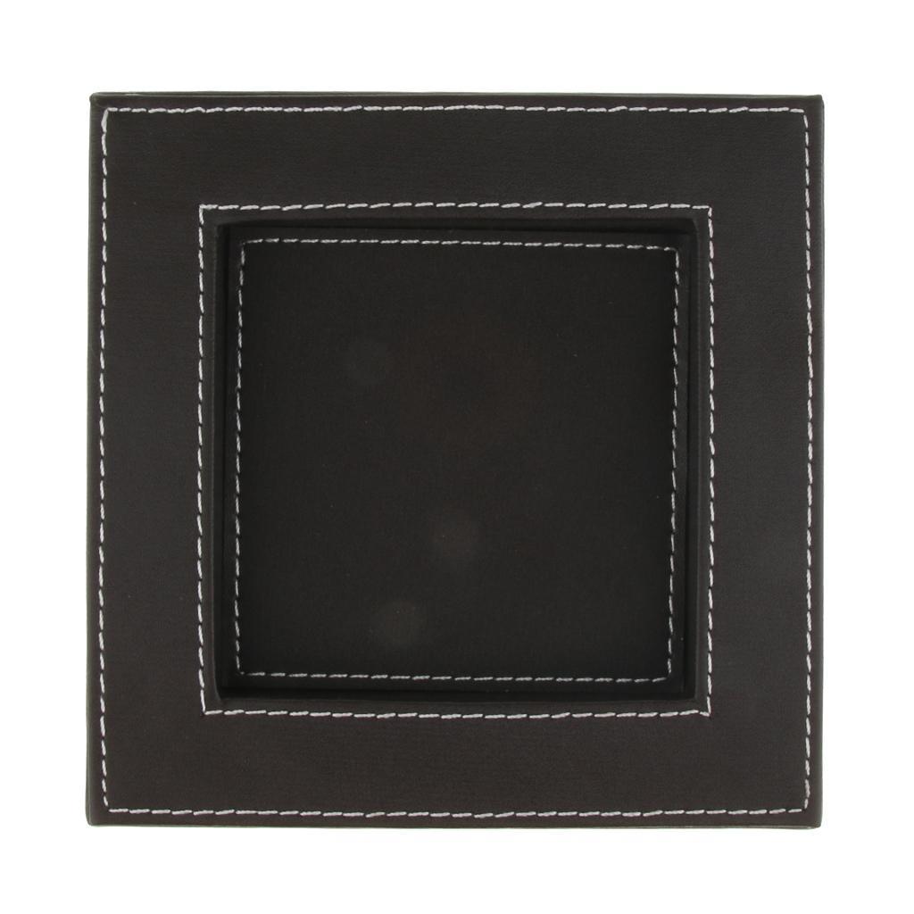 Deluxe Leather Crystal Square Cigarette Cigar Ashtray Home Perfect Gift