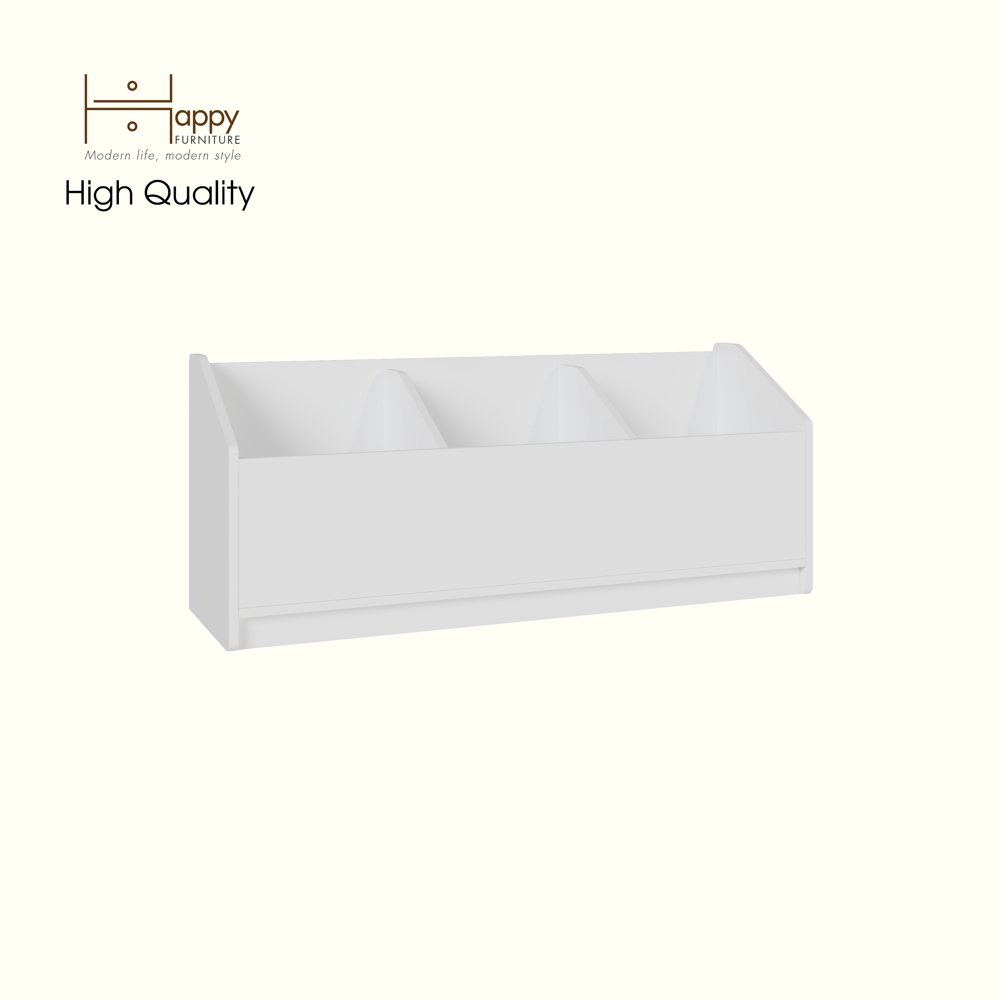 [Happy Home Furniture] KID, Thùng lưu trữ 3 ngăn cho trẻ em, 120cm x 36cm x 50cm ( DxRxC), TLT_005