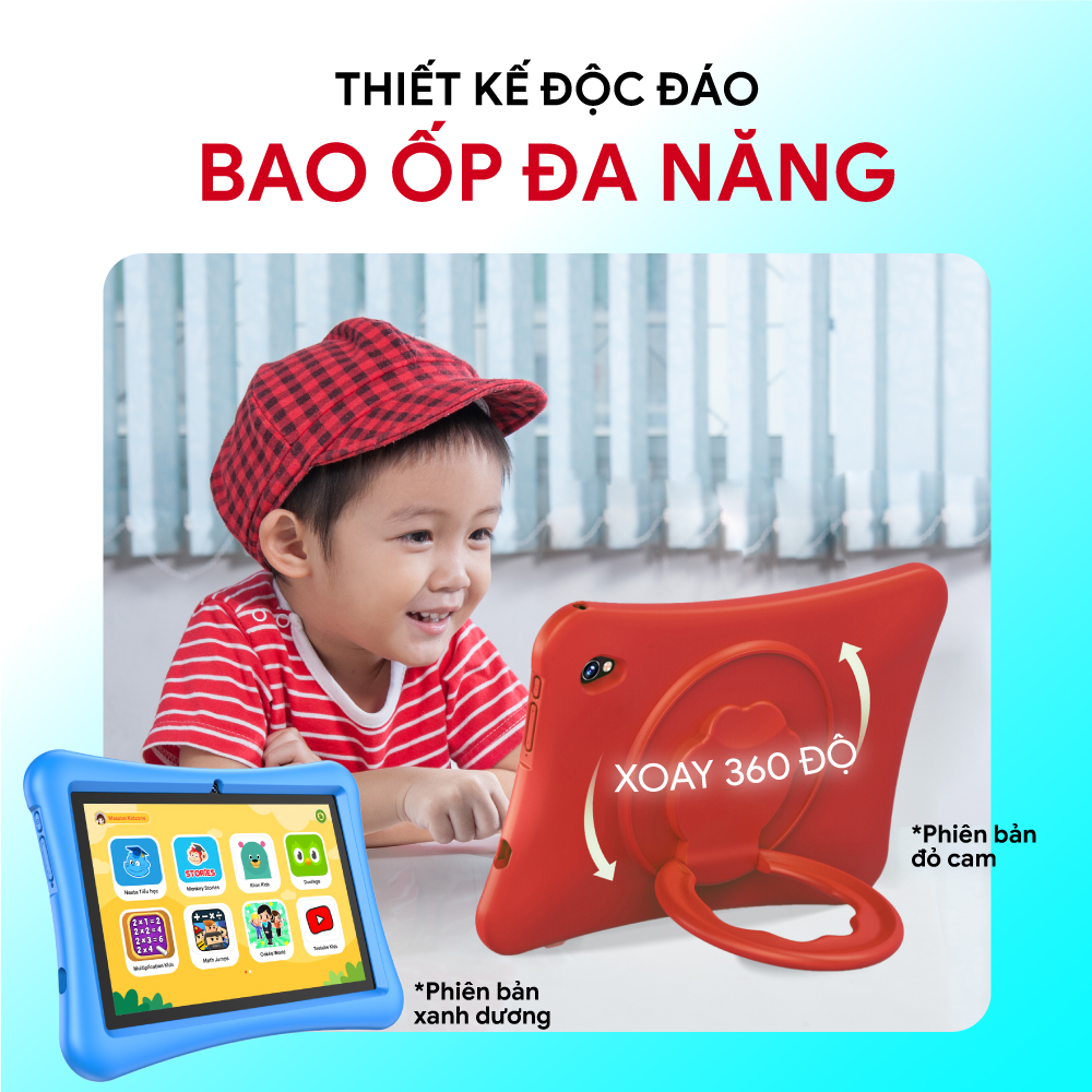 Hình ảnh Máy tính bảng Masstel Kidzone dành cho bé - quản lý thời gian cho bé - bé học tốt, hiệu quả cao - 1 đổi 1 trong 100 ngày - Hàng chính hãng