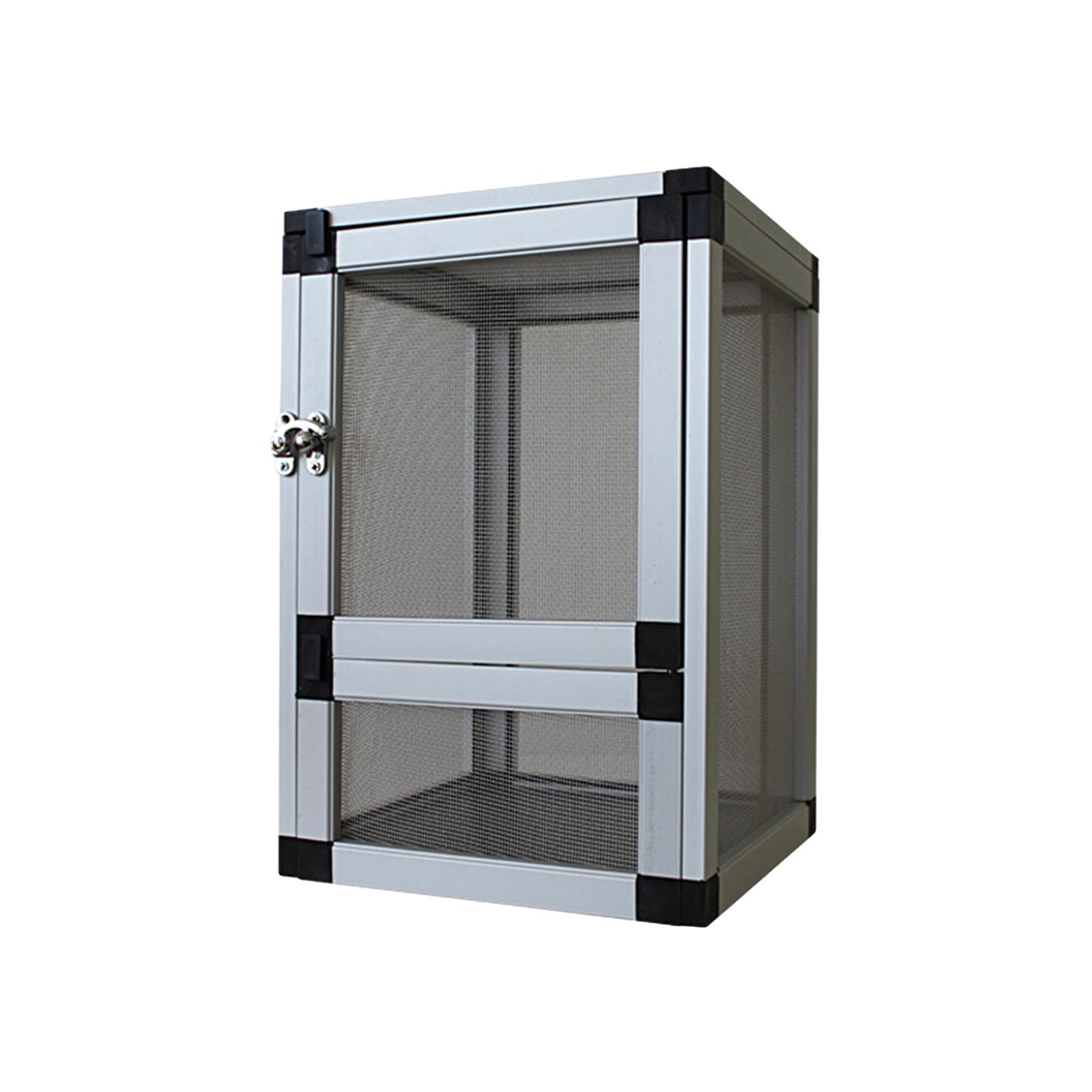 Reptiles Habitat Reptile Cage Storage Ventilation Feeding Air Screen Cages Breeding Box for Frog Snake Bearded Dragon Butterflies Hermit