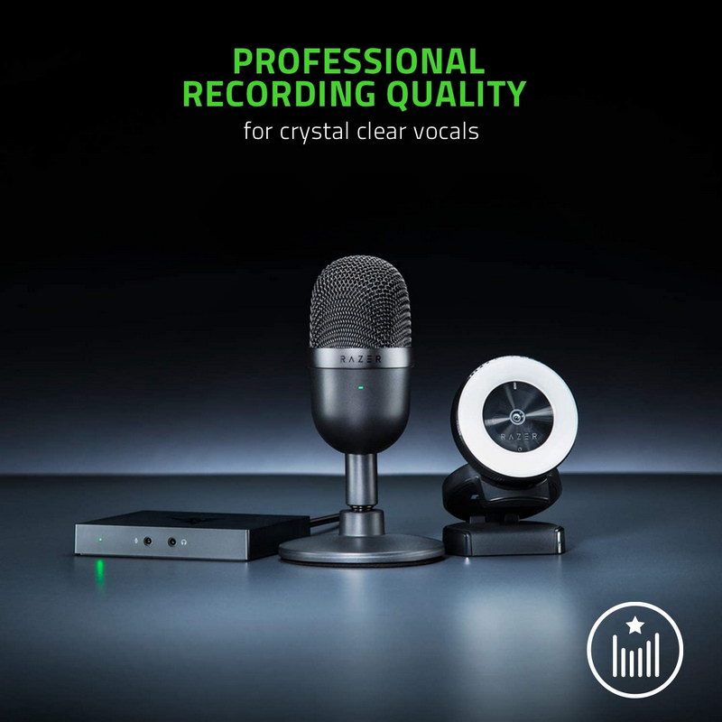 Thiết bị thu âm Razer Seiren Mini - Ultra-Compact Condenser Microphone- Hàng chính hãng