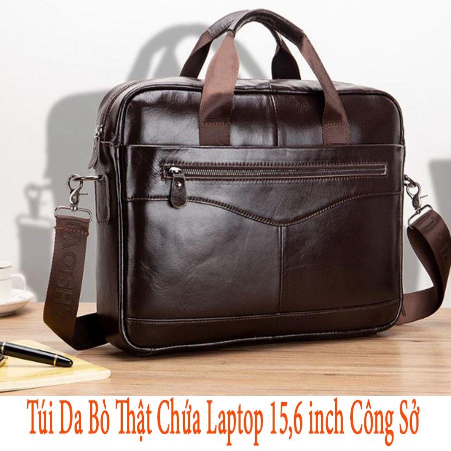 Túi xách công sở nam BOSS Cao Cấp Bảo Hành 12 tháng Cặp văn phòng chứa laptop 14 inch tài liệu a4 đi làm Tuxa