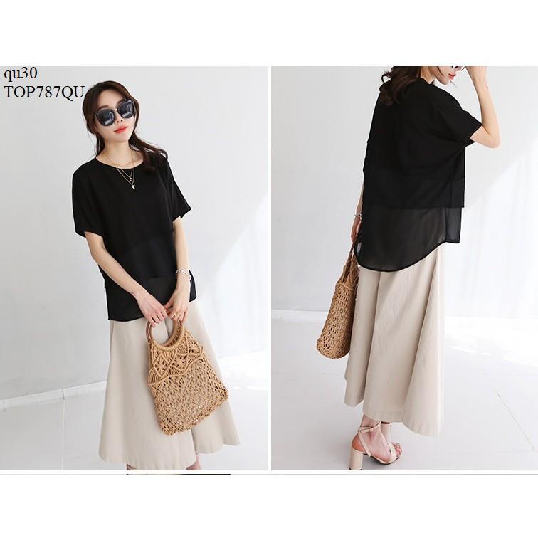TOP703 ÁO KIỂU NỮ FORM DÀI