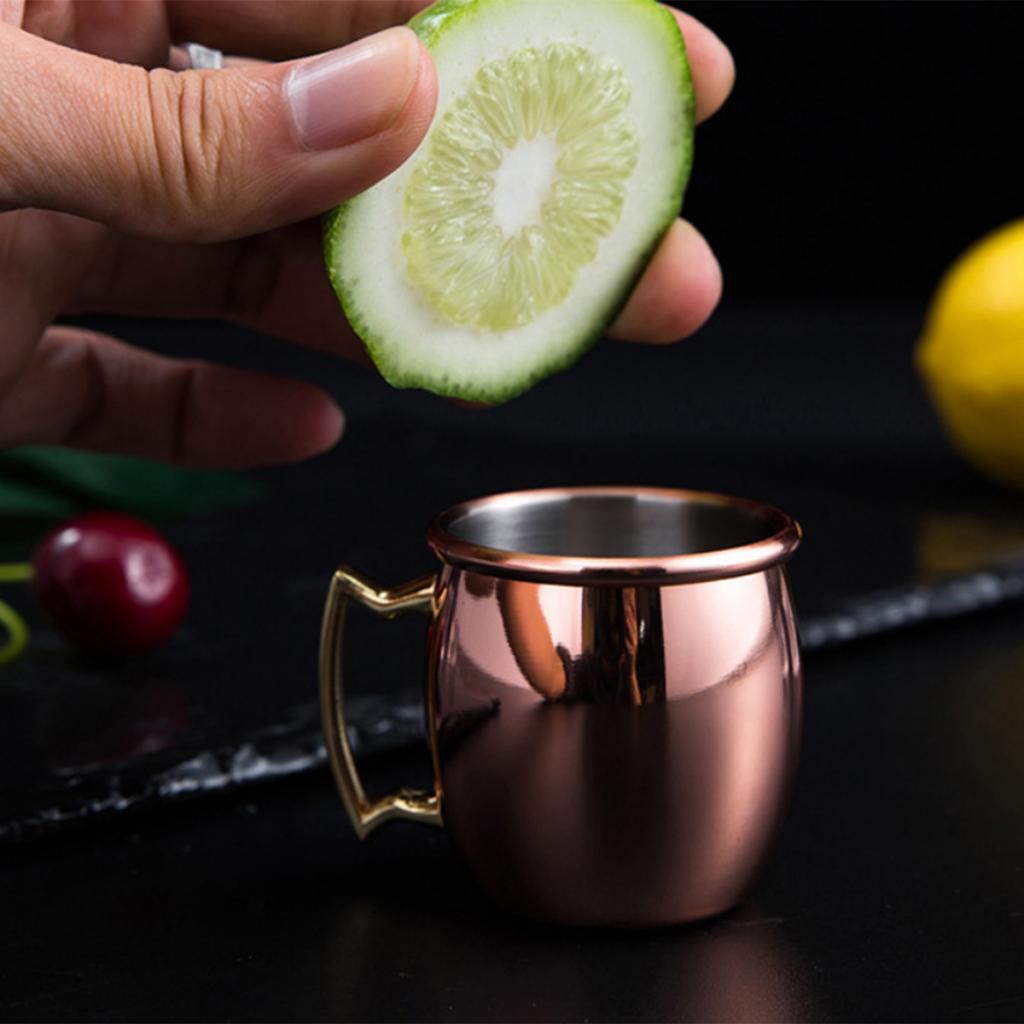 4 Stainless Steel Moscow Mule Cup 2oz Coffee Cocktail Wine Mug Barware Gift