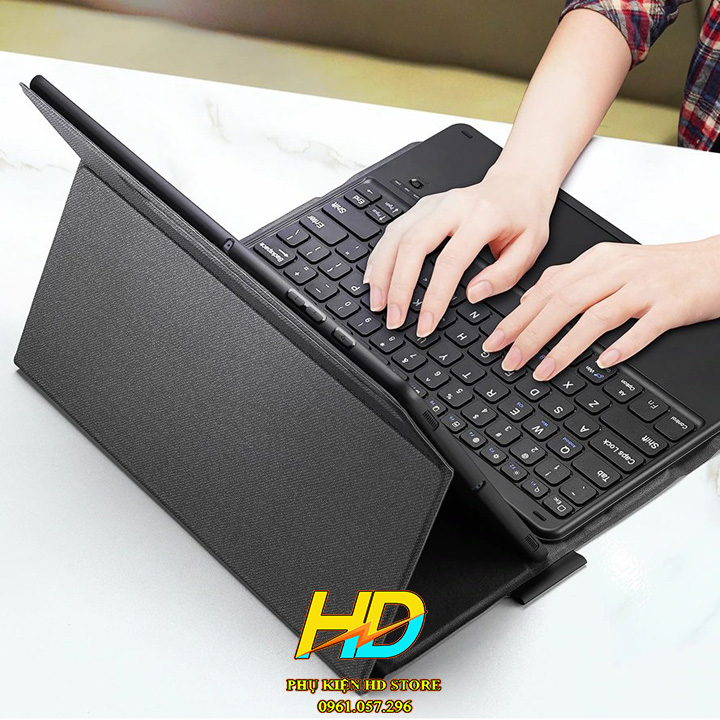 Bao Da Kèm bàn Phím Cho SamSung Tab S7, S7 FE, S7 Plus, Tab S8, S8 Plus, S8 Ultra, Tab S6 Lite , S6 Lite 2022 Chính Hãng Dux Ducis Bàn Phím Kết Nối Bluetooth và Có Di Chuột TrackPad - Hàng Chính Hãng