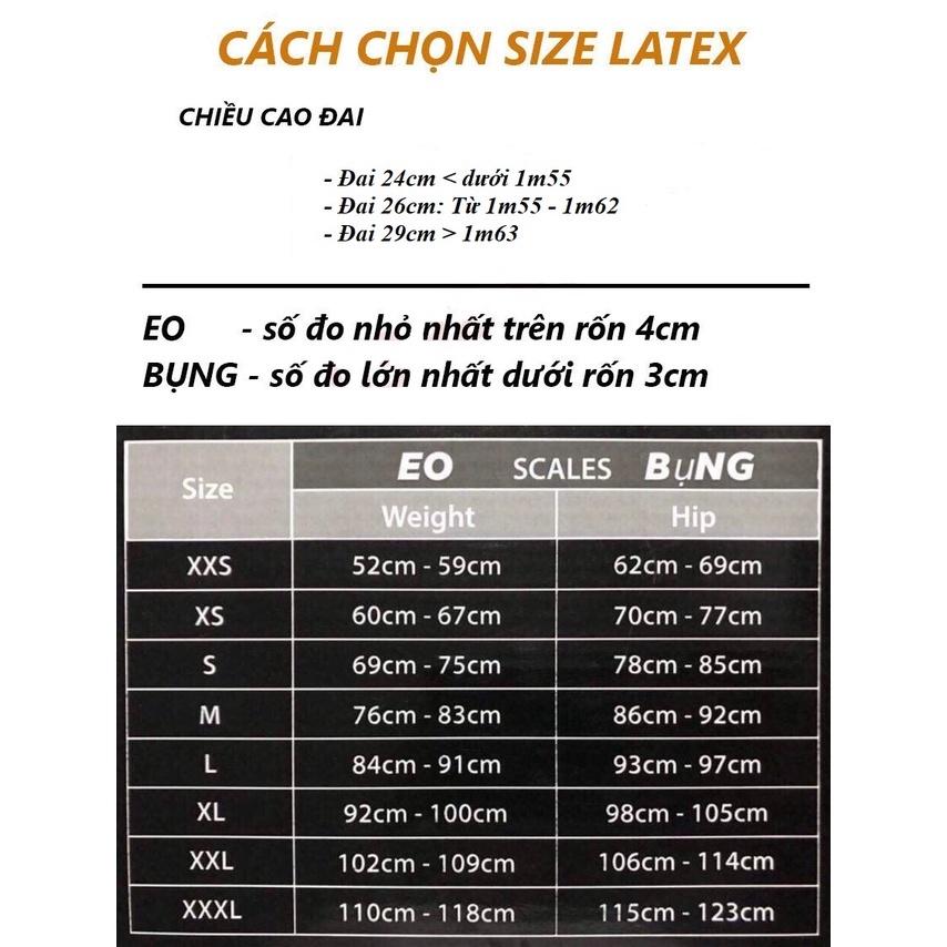 Đai nịt bụng latex giảm béo - Gen nịt bụng chống cuộn cao cấp - Nịt bụng latex Hy Lạp 25 xương