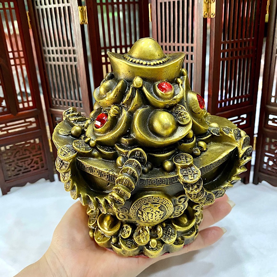 CHẬU TỤ BẢO - HŨ VÀNG HÚT TÀI LỘC PHONG THỦY BẰNG ĐỒNG