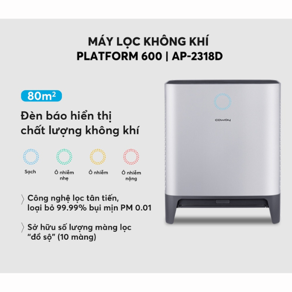 Máy lọc không khí Coway Platform 600 AP-2318D - Hàng chính hãng