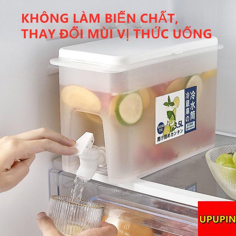 Bình Đựng Nước Nóng Lạnh Có Vòi 3.5L, Bình Nước Có Vòi Để Tủ Lạnh