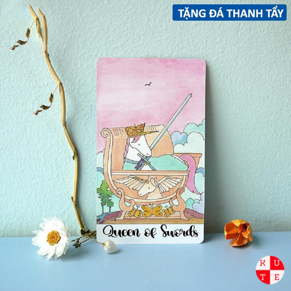 Bài Tarot Crystal Unicorn 78 Lá Bài Tặng Đá Thanh Tẩy