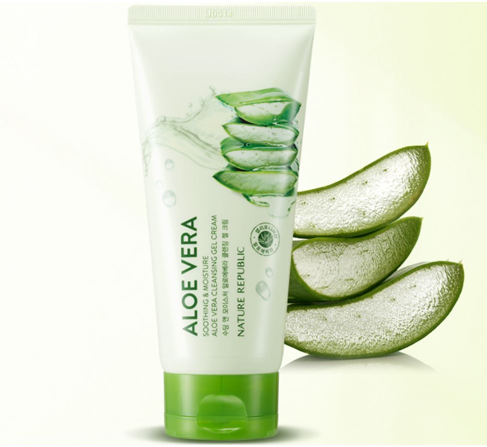 Kem tẩy trang cho mọi loại da Hàn Quốc Nature Republic Soothing & Moisture Aloe Vera Cleansing Gel Cream