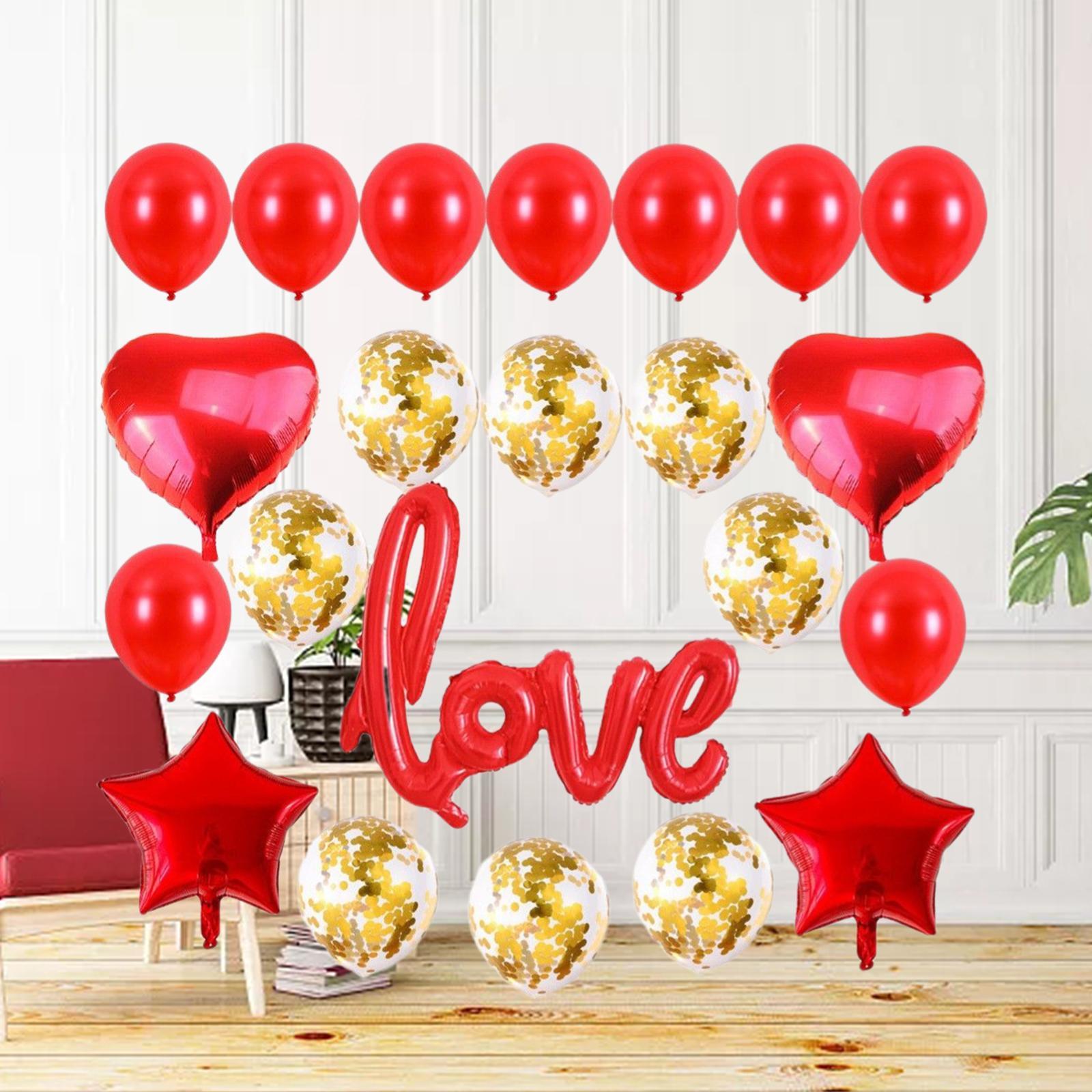Confetti Latex Balloons W/ Ribbon for Wedding Birthday Party Decoration