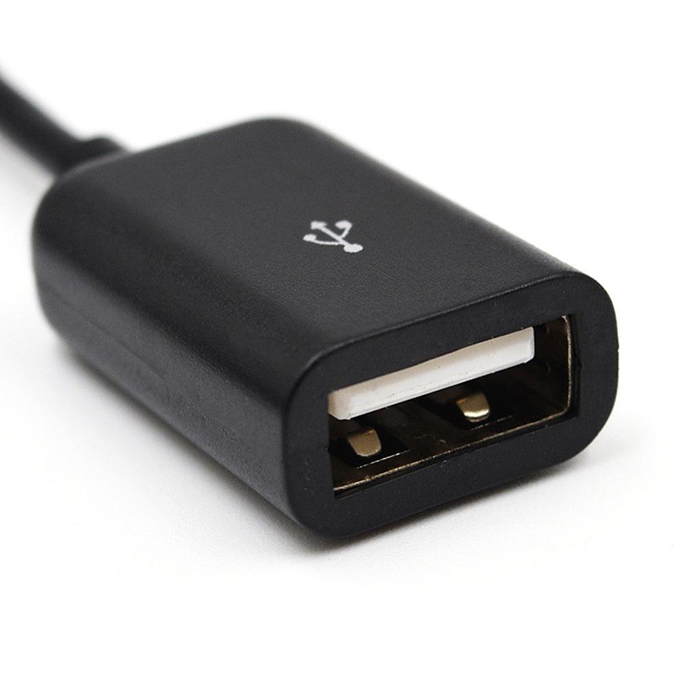 3 in1 Micro OTG Cổng USB Trò Chơi Bàn Phím Chuột Bộ Chuyển Đổi Cáp Cho Máy Tính Bảng Android Đen