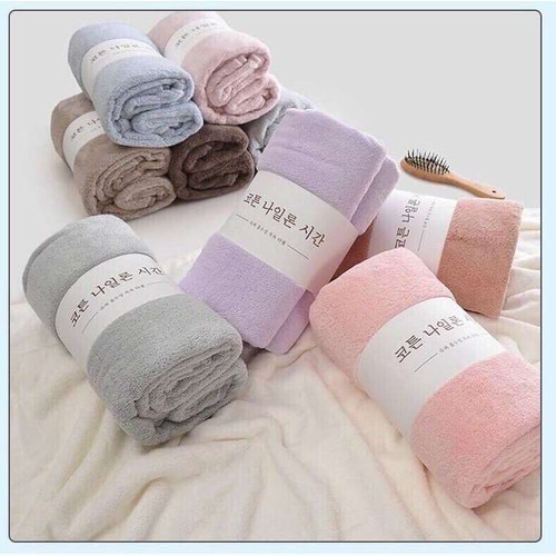 Khăn tắm lông tuyết Hàn Quốc 140x70cm nặng tới 320gr
