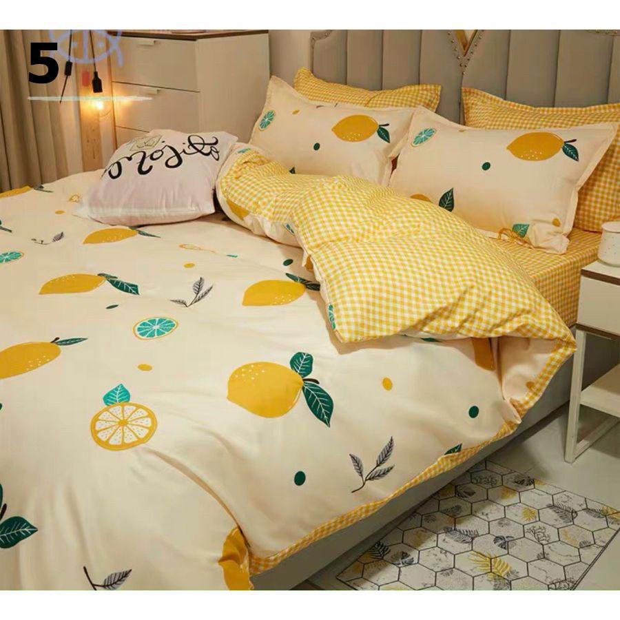 Bộ chăn ga gối thun cotton poly - chăn mền, drap giường, vỏ gối - ga giường đủ size