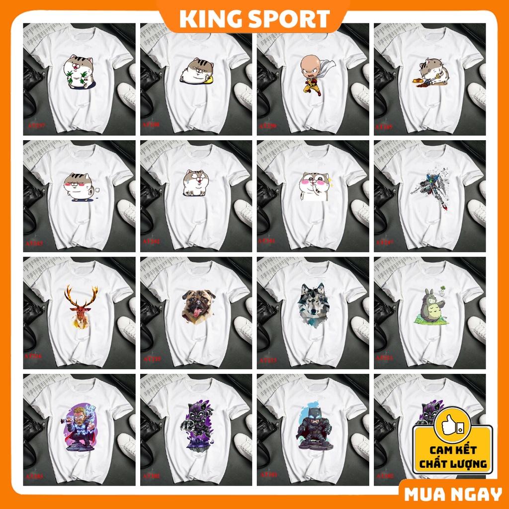 Áo thun nam nữ form rộng tay ngắn cổ tròn unisex vải thun mềm mịn thoáng mát đẹp cao cấp KING SPORT