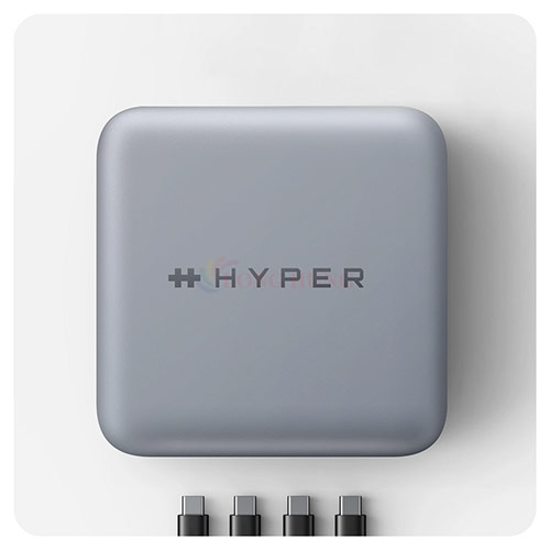 Sạc đa cổng HyperDrive Thunderbolt 4 Power Hub with Integrated GaN Power Source 96W HDTB4PH-US - Hàng chính hãng
