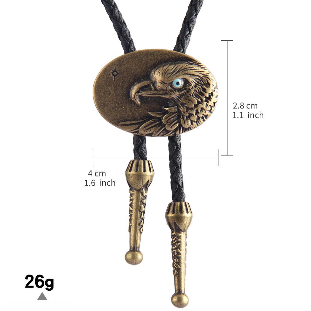 Vintage Style Eagle Pendant Western Cowboy Bolo Tie  Necklace