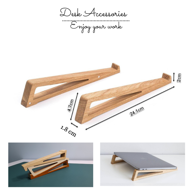 Giá Đỡ Laptop Hỗ Trợ Tản Nhiệt Gỗ Plywood Thiết Kế Thông Minh Nhẹ Bền Đẹp