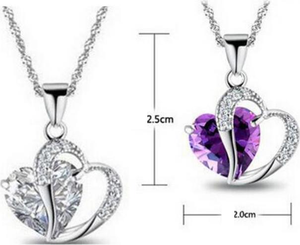 Bộ trang sức 2 món trái tim BHB66