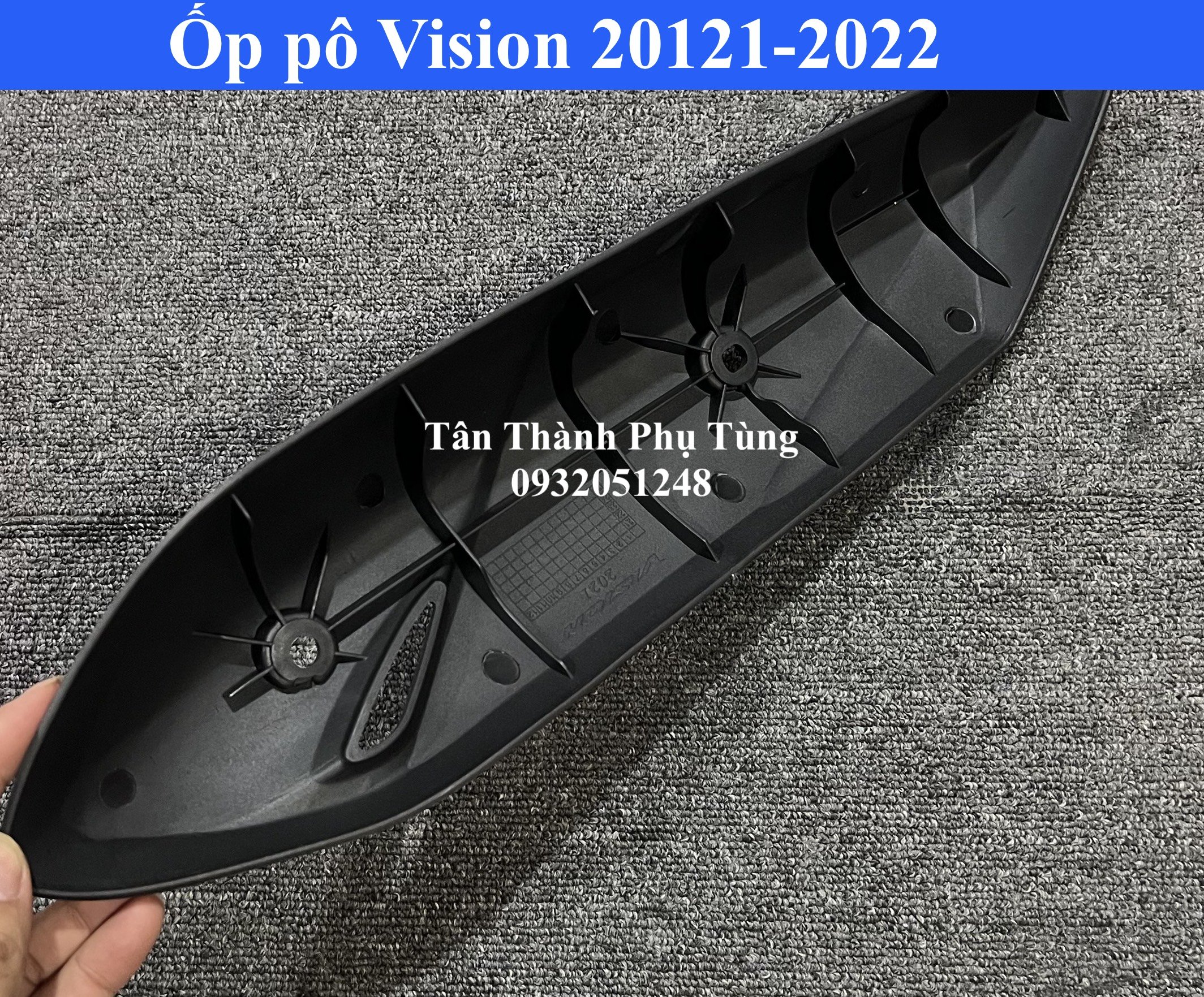Ốp pô dành cho Vision 2021-2022 nhựa đen