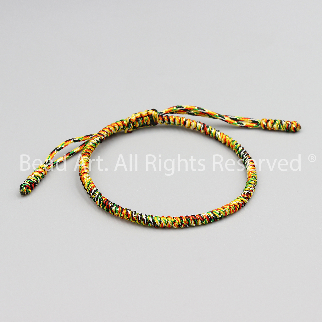 Vòng Tay Thắt Dây Ngũ Sắc Phong Cách Tibet Handmade, Vòng Tay Phong Thuỷ - Bead Art