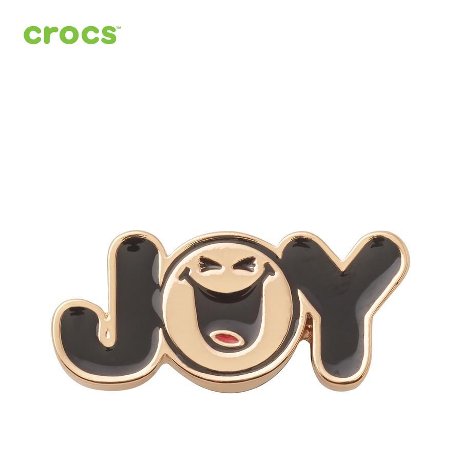 Huy hiệu jibbitz unisex Crocs JB Elevated Smiley JOY
