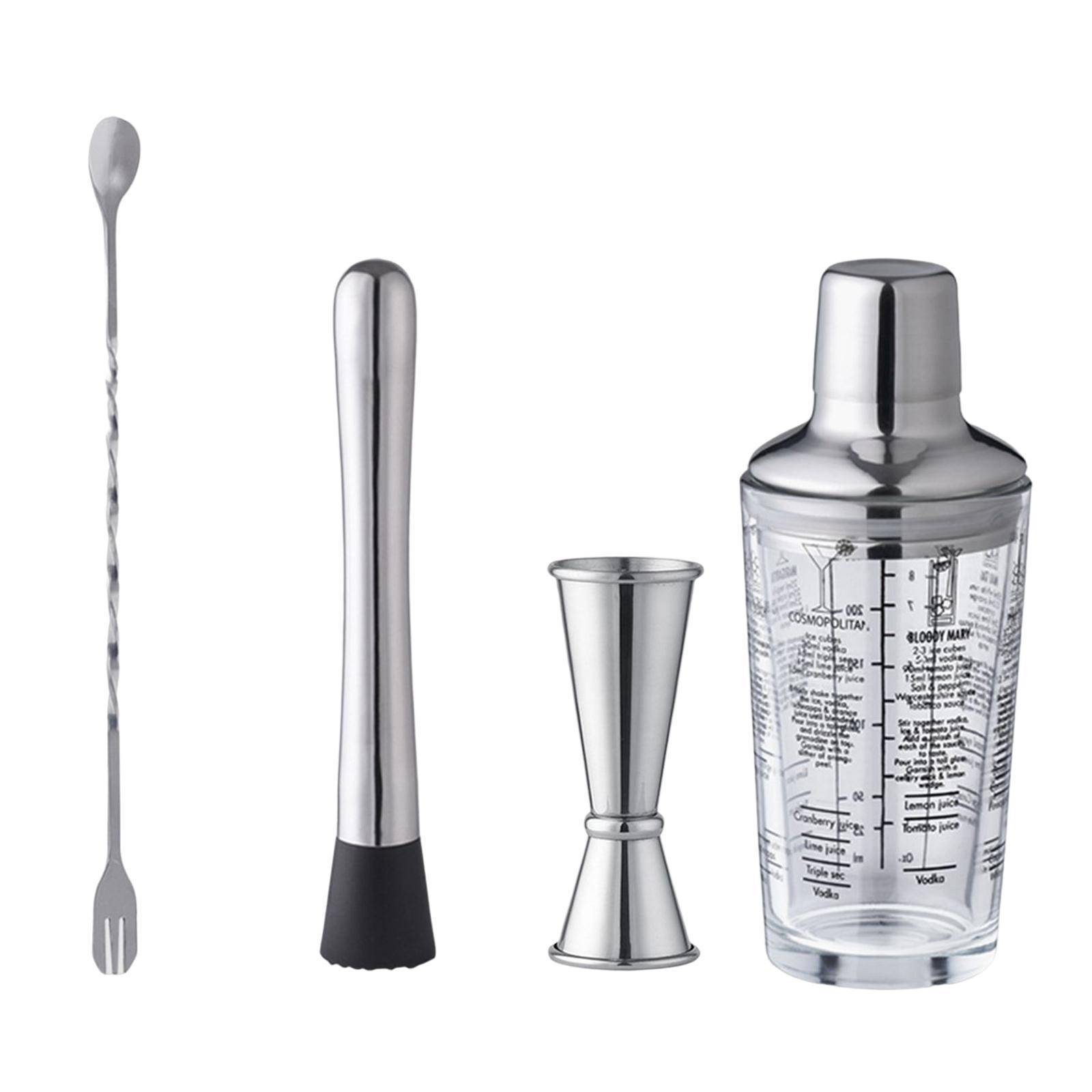 Cocktail shaker Drink Mixing Cold Resistance clear for Home A