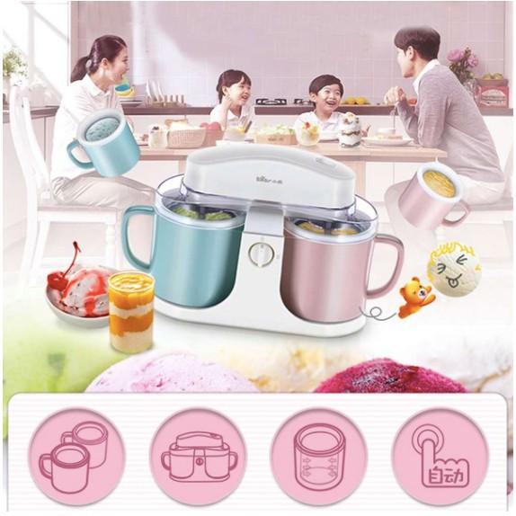 Máy làm kem mini 1 Lít Bear Tự Động Đa Năng Tiện Dụng, tiết kiệm thời gian