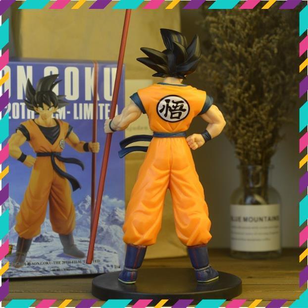 Mô Hình Dragon Ball Songoku Cầm Gậy - Hàng Cao Cấp, Cao 27cm FullBox