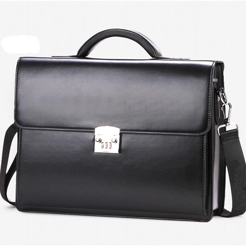 HOT DEAL - Túi xách cặp da giáo viên đựng laptop 14 inch da bò công sở T23 khóa số