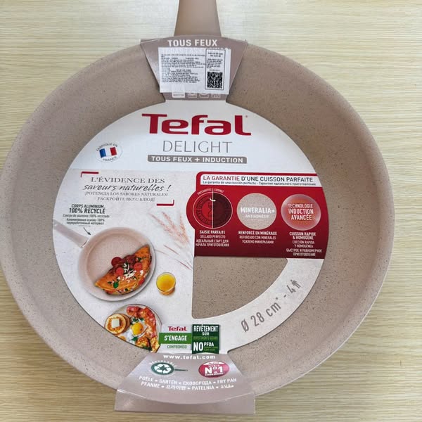 CHẢO CHIÊN CHỐNG DÍNH VÂN ĐÁ TEFAL DELIGHT 28CM Hàng chính hãng