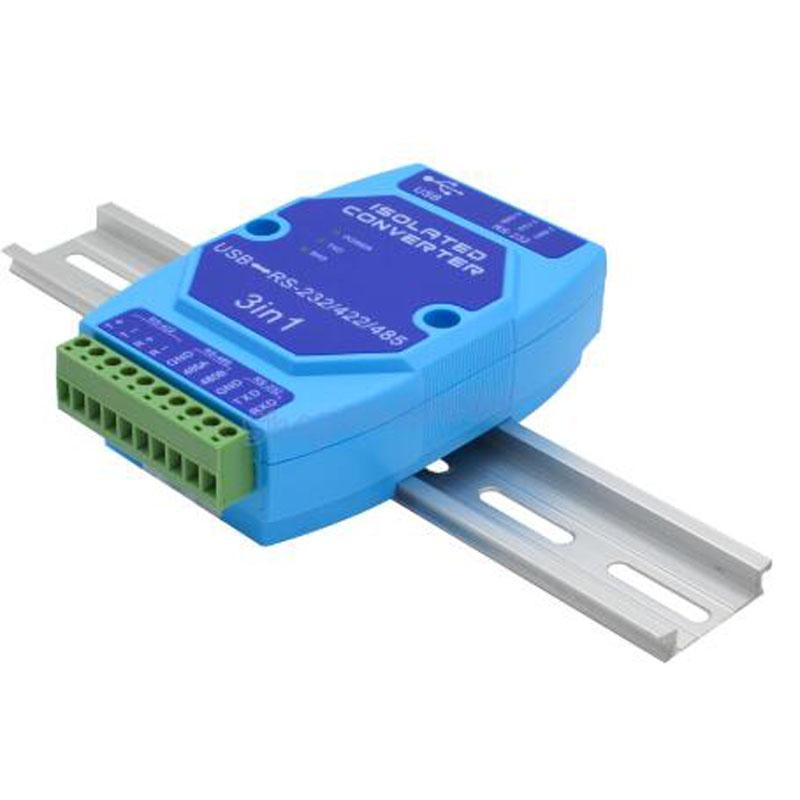 4 Trong 1 Chống Sét Công Nghiệp Cách Ly Quang Điện USB Sang RS485/RS422/RS232 Giao Diện TTL USB Sang Bộ Chuyển Đổi Nối Tiếp