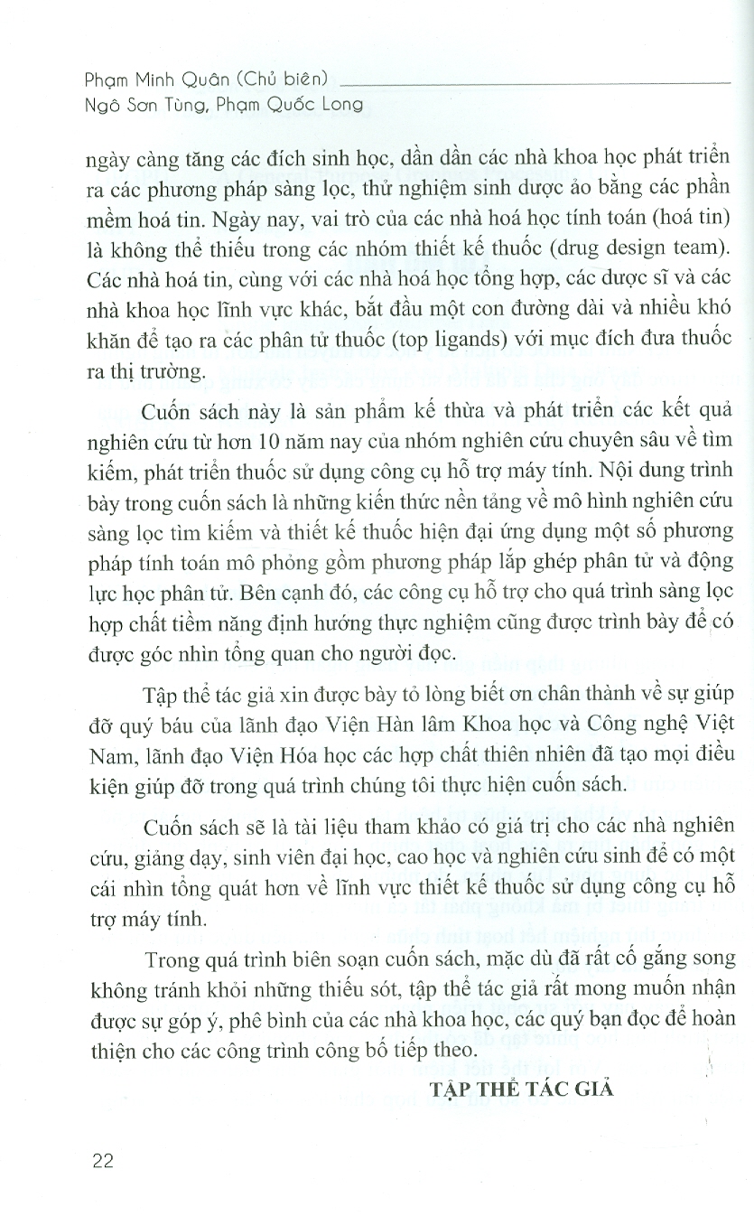 Giới Thiệu Về Thiết Kế Thuốc Sử Dụng Công Cụ Hỗ Trợ Máy Tính (Bìa Cứng)