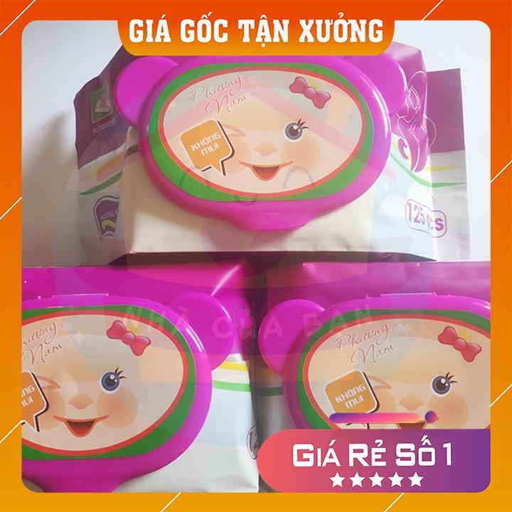 Khăn ướt cao cấp Phương Nam 125g BIBI CARE DÀY, DAI