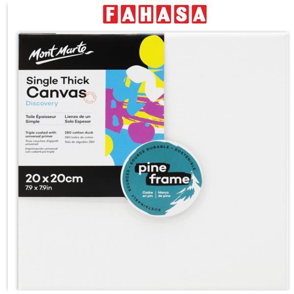 Khung Vải Canvas Vẽ Tranh Discovery Canvas Single Thick - 20 x 20 cm - Mont Marte CDDS2020