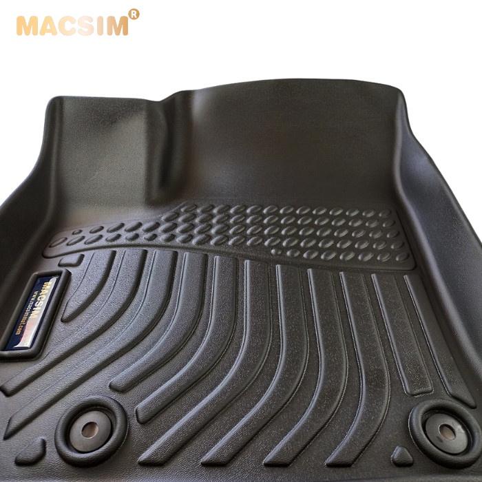 Hình ảnh Thảm lót sàn xe ô tô Kia Sonet 2022 Nhãn hiệu Macsim chất liệu nhựa TPE cao cấp màu đen