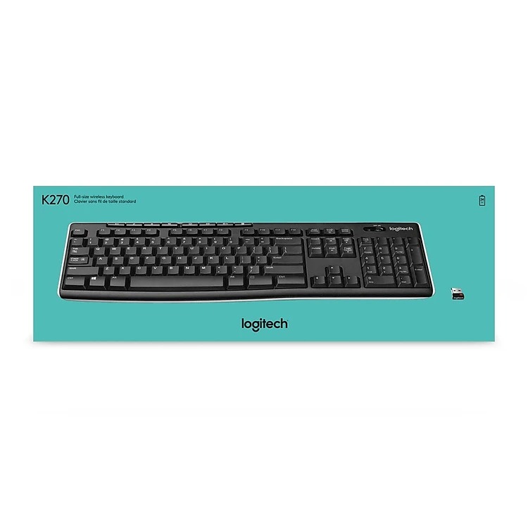 Bàn phím không dây Logitech K270 - Bảo Hành 36 Tháng - Hàng Chính Hãng