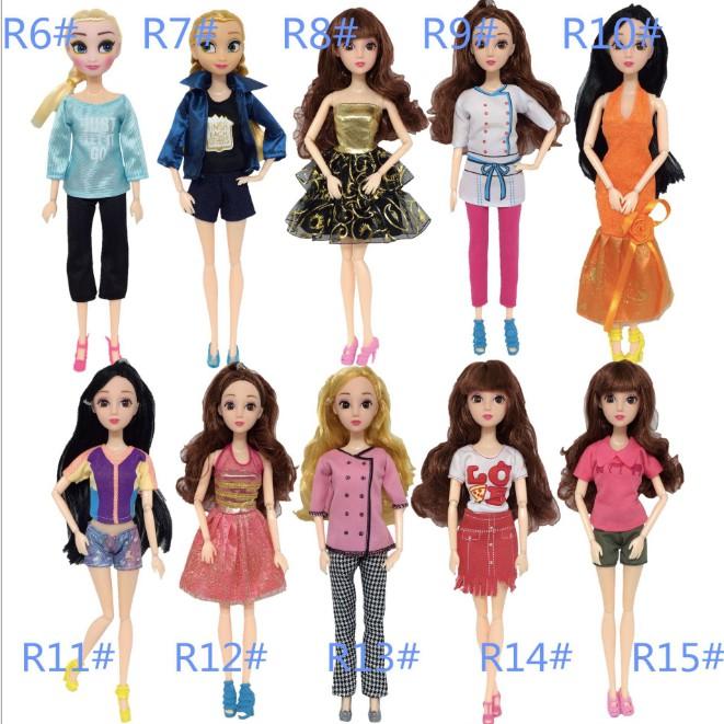 Set 5- 10 bộ quần áo cho búp bê 30cm Sunnydoll