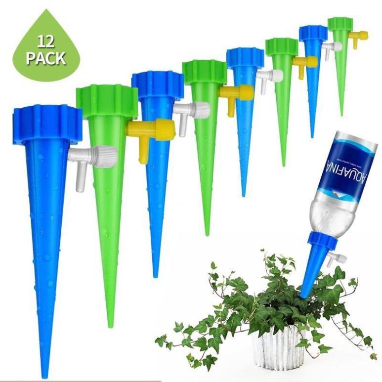 Combo Hộp 12 Vòi Tưới Cây Nhỏ Giọt Tự Động Có Van Chỉnh Theo Ý Muốn Tặng Cây Thông Lỗ Nghẹt PB1 206801-1