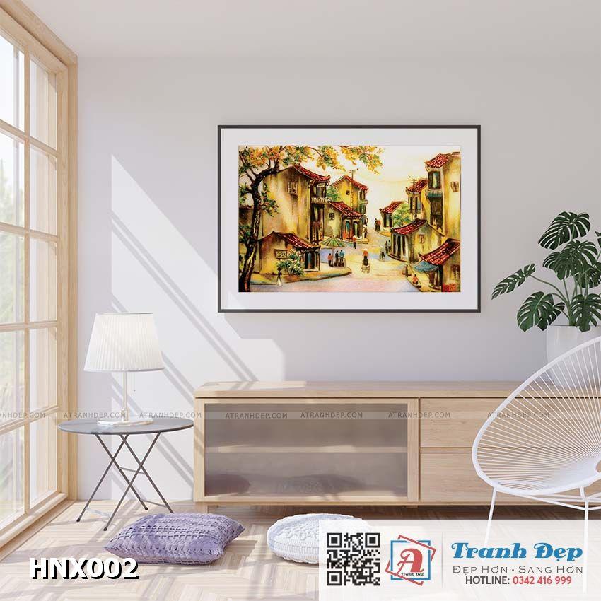 Tranh trang trí siêu nhẹ phong cảnh Hà Nội xưa - HNX002