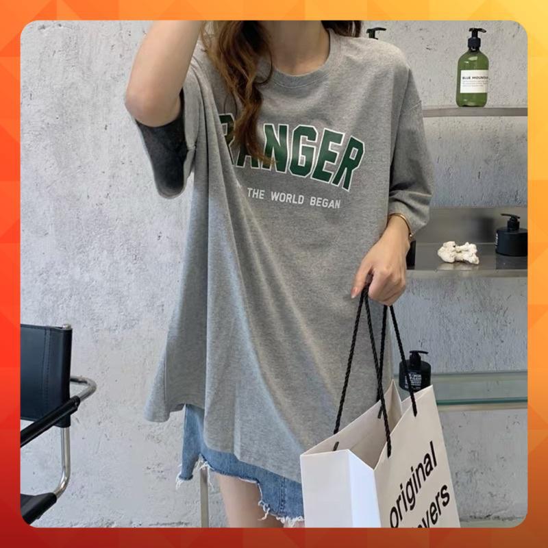 Áo thun tay lỡ form rộng in chữ RANGER cá tính - phông ulzzang oversize unisex nam nữ