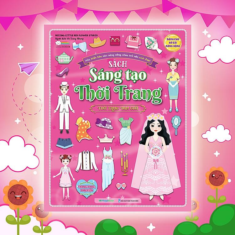 Sách Sáng tạo thời trang: Thời trang đám cưới (Hơn 100 stickers)