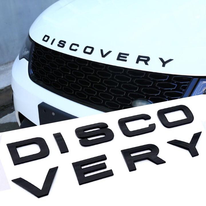 Tem dán trang trí xe ô tô ,tem dán chữ DISCOVERY màu vàng,bạc, đen