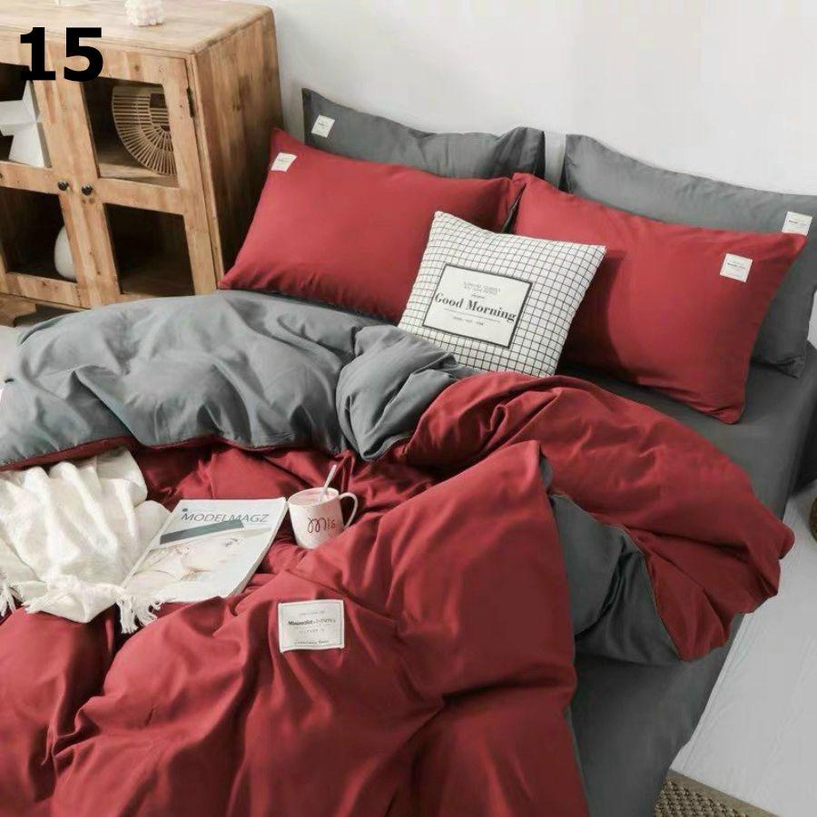 Bộ chăn ga gối vải cotton tici 4 món – chăn mền, drap giường, vỏ gối - ga giường đủ size