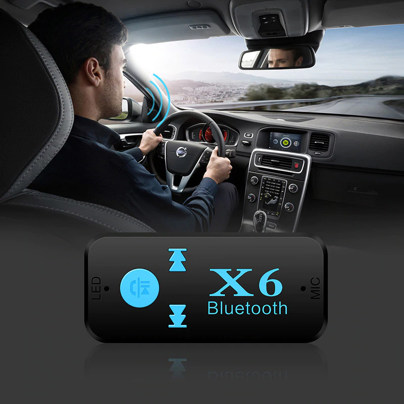 ROGTZ Bộ Kết Nối Âm Thanh Xe Ô Tô Bluetooth Car X6 - Hàng Nhập Khẩu