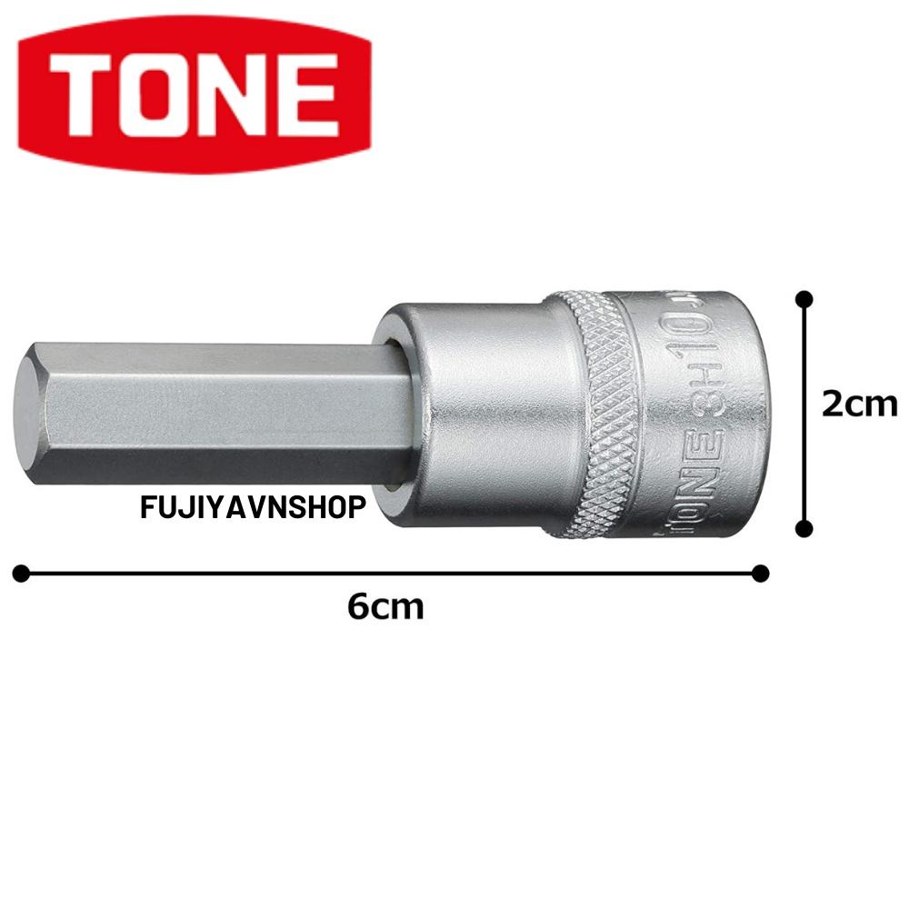 Đầu khẩu lục giác Tone HP3H-10 (3/8") cho đai ốc 10mm