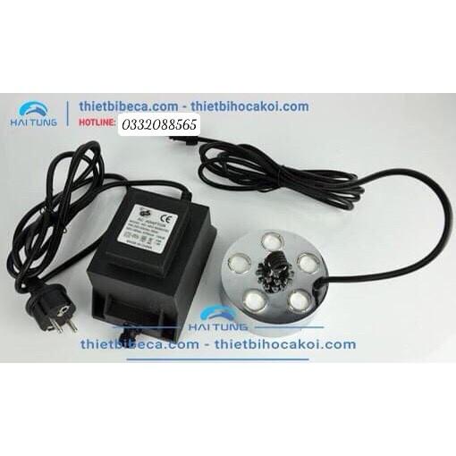 Máy tạo khói thủy sinh 3 đầu -5 đầu -10 đầu có đèn đổi màu, bộ phun khói tiểu cảnh